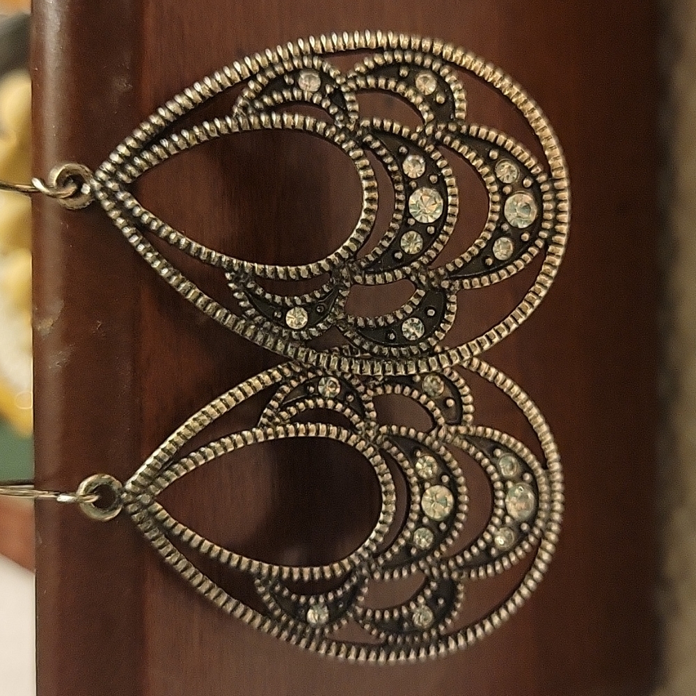 Black/ silver earrings